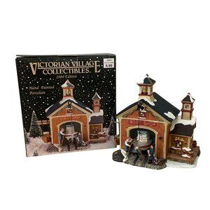 Vtg Victorian Village Collectibles Old Towne Boat Shop 2000 Christmas House Ames